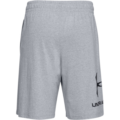 UNDER ARMOUR SPORTSTYLE COTTON LOGO SHORTS gris