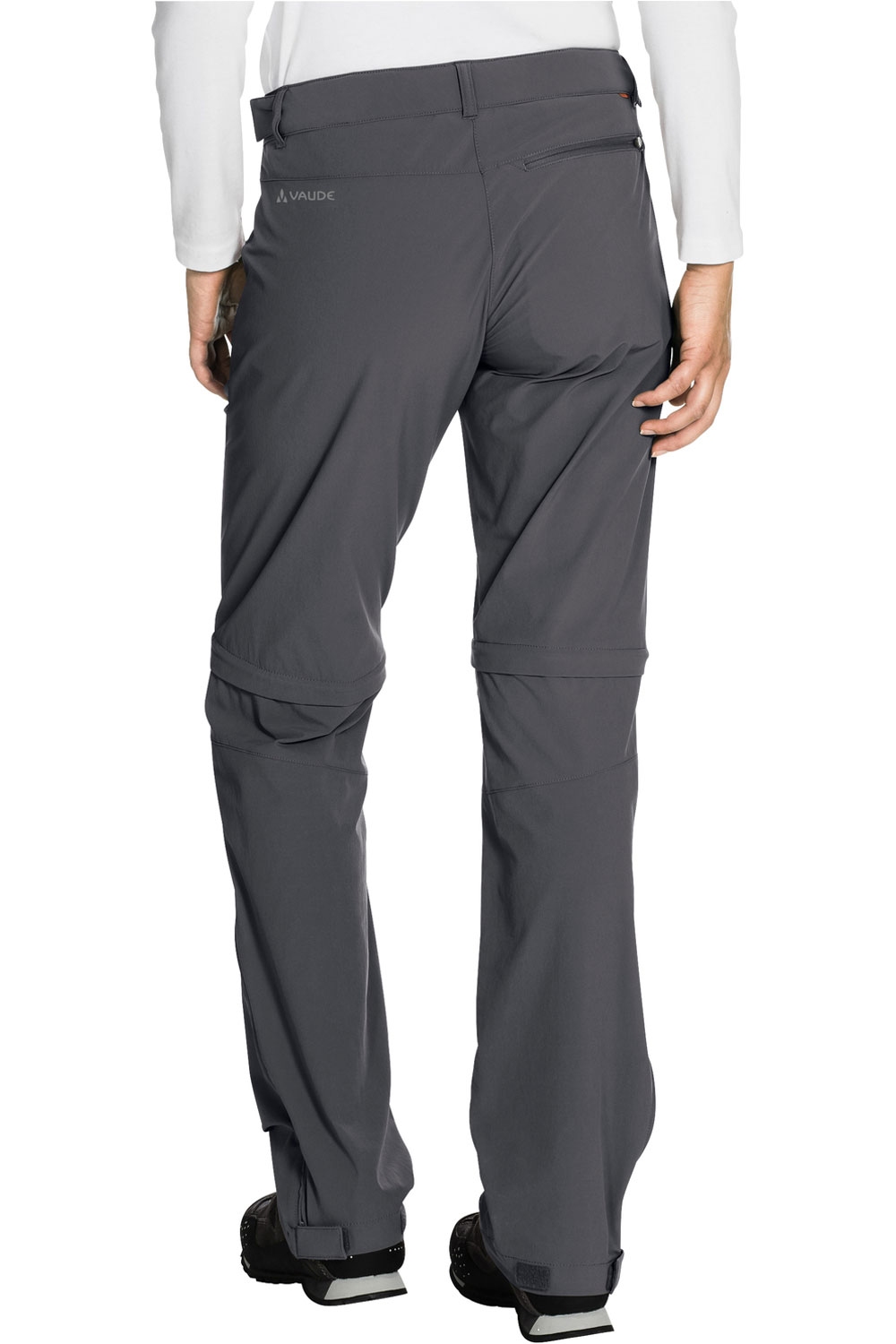 Vaude pantalón montaña mujer Vaude Womens Farley Stretch ZO T-Zip Pants vista trasera Vaude pantalón montaña mujer Vaude Womens Farley Stretch ZO T-Zip Pants vista trasera