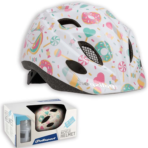 POLISPORT CASCO + BIDON POLISPORT KID PREMIUM 48-52 LOLIPOPS