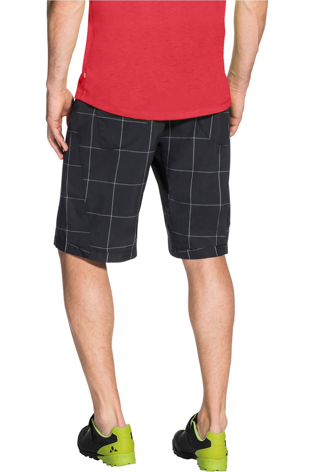 Vaude pantalón corto ciclismo hombre Vaude Mens Craggy Shorts vista trasera Vaude pantalón corto ciclismo hombre Vaude Mens Craggy Shorts vista trasera