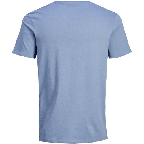 J&J JJELOGO TEE SS CREW NECK 2 azul