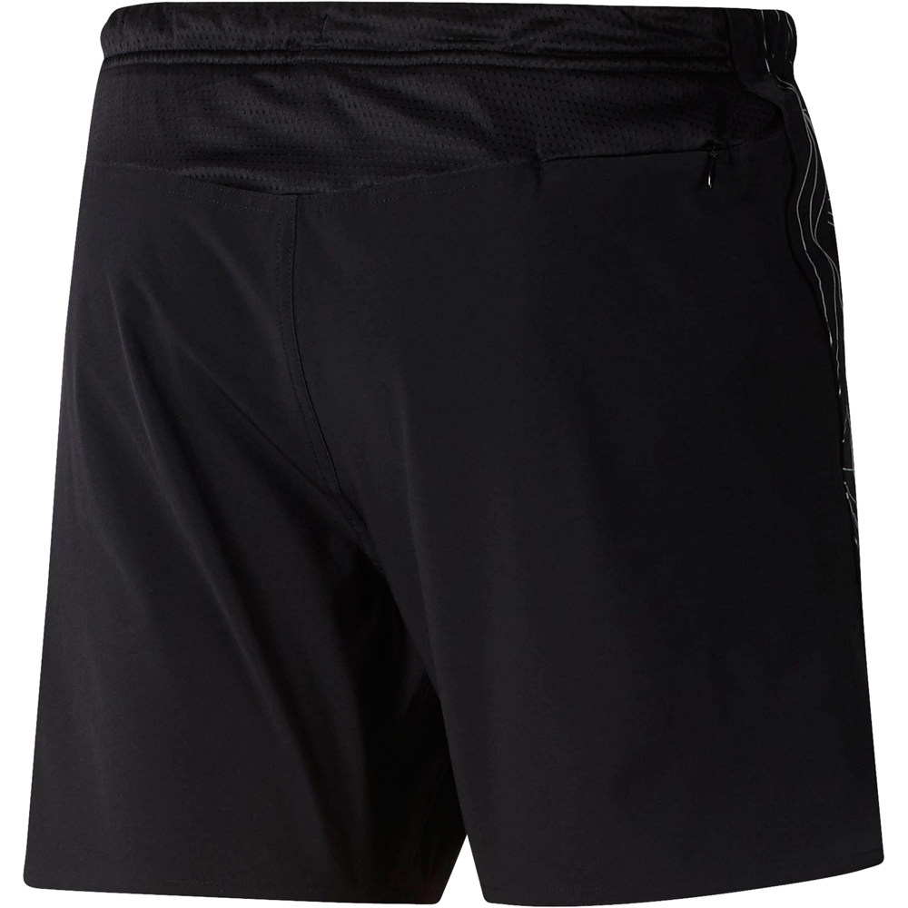Reebok pantaloneta técnica hombre Reebok OSR REFLECT SHORT vista trasera Reebok pantaloneta técnica hombre Reebok OSR REFLECT SHORT vista trasera