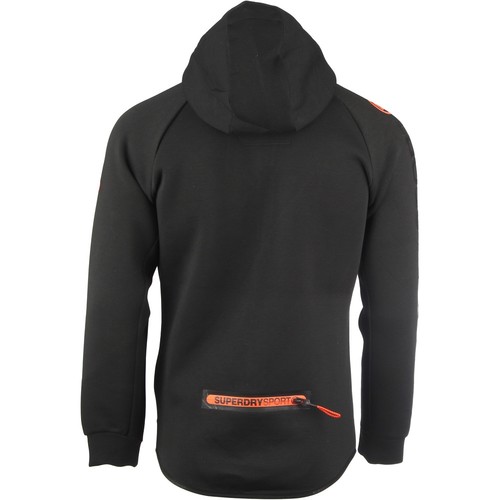SUPERDRY GYM TECH STRETCH ZIPHOOD NE negro