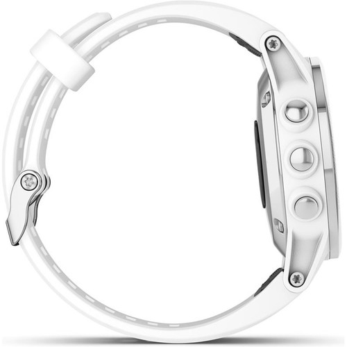 GARMIN FENIX 5S PLUS ZAFIRO PLATA CORREA BLANCA gris