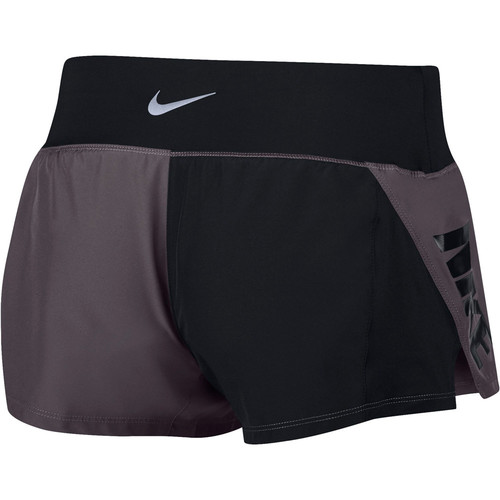 NIKE W NK SHORT CREW SD negro