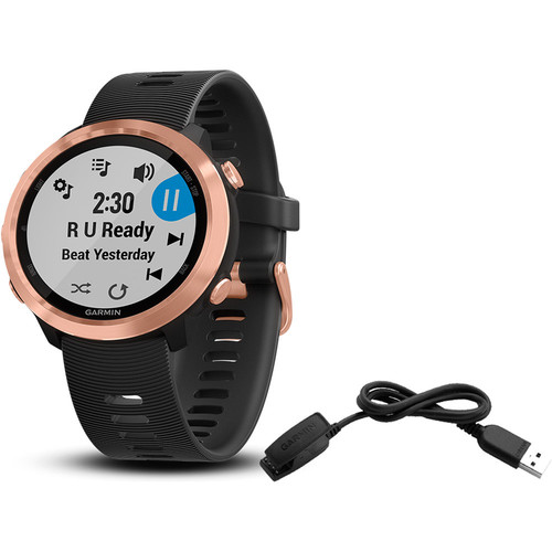 GARMIN FORERUNNER 645 MUSIC ROSE GOLD negro