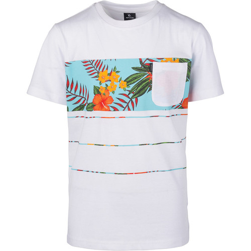 RIP CURL SQUAD BLOCK BOY SS TEE blanco