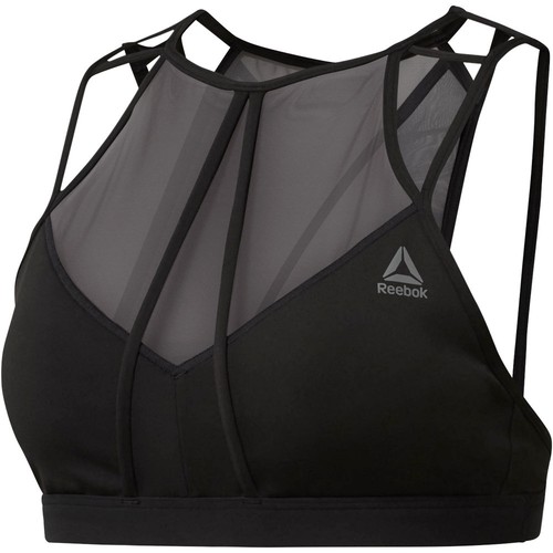 REEBOK FRANCHISE STRAPPY BRA negro