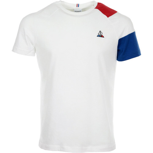 LE COQ SPORTIF ESS TEE SS N10 M N.O.W/P.ROUGE/N.O.W/CO blanco