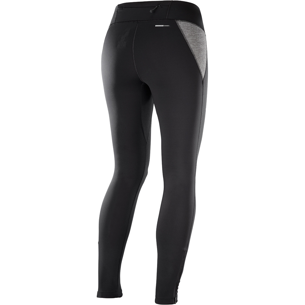 Salomon mallas trail running largas mujer Salomon AGILE WARM TIGHT W vista trasera Salomon mallas trail running largas mujer Salomon AGILE WARM TIGHT W vista trasera