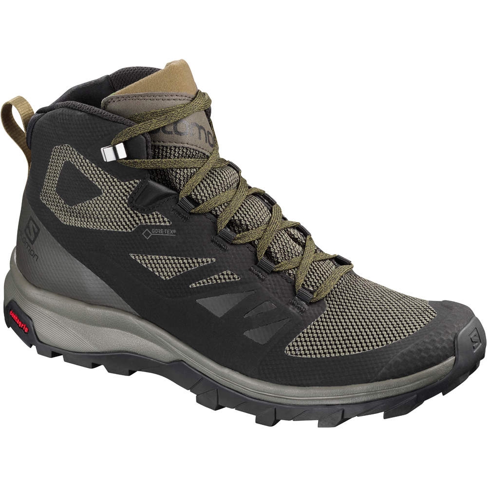 Salomon bota trekking hombre Salomon OUTline Mid GTX lateral exterior Salomon bota trekking hombre Salomon OUTline Mid GTX lateral exterior