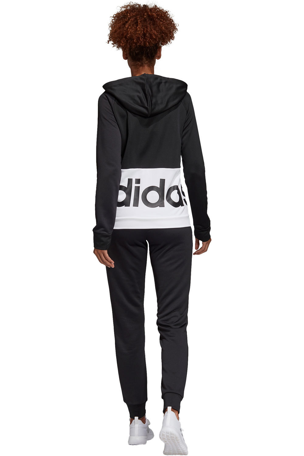 adidas chándal mujer Adidas WTS Lin FT Hood vista trasera adidas chándal mujer Adidas WTS Lin FT Hood vista trasera