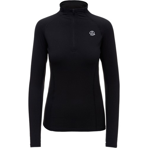 TERNUA CAMISETA ALMA 1/2 ZIP LS W negro