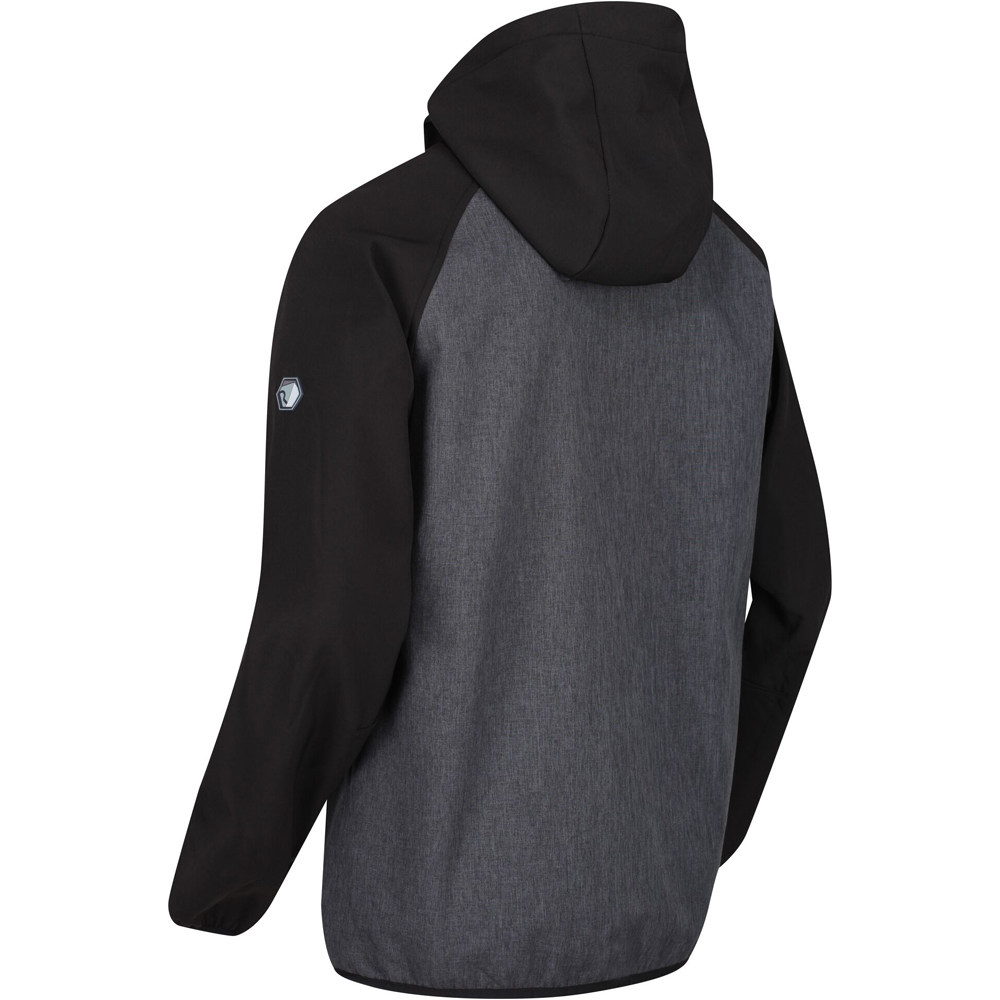 Regatta chaqueta softshell hombre Regatta Arec II NE vista trasera Regatta chaqueta softshell hombre Regatta Arec II NE vista trasera