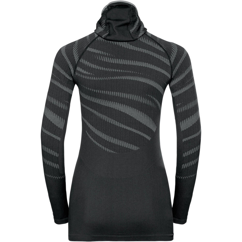 Odlo camiseta térmica manga larga mujer Odlo SUW TOP with Facemask l /s PERFORMANCE B vista trasera Odlo camiseta térmica manga larga mujer Odlo SUW TOP with Facemask l /s PERFORMANCE B vista trasera
