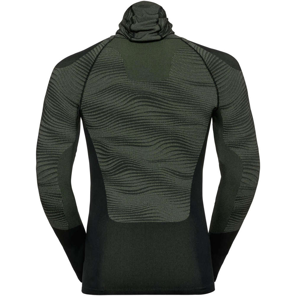 Odlo camiseta térmica manga larga hombre Odlo SUW TOP with Facemask l /s PERFORMANCE B vista trasera Odlo camiseta térmica manga larga hombre Odlo SUW TOP with Facemask l /s PERFORMANCE B vista trasera