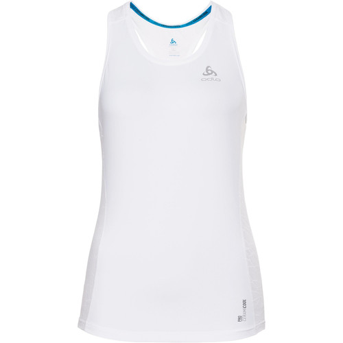 ODLO BL TOP CREW NECK SINGLET CERAMICOOL blanco