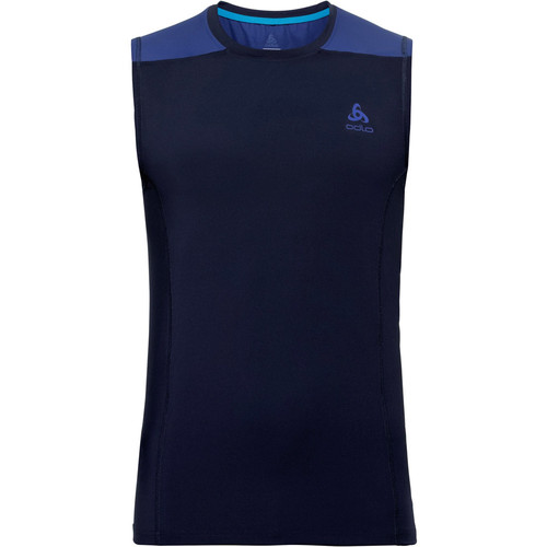 ODLO BL TOP CREW NECK S/L CERAMICOOL azul