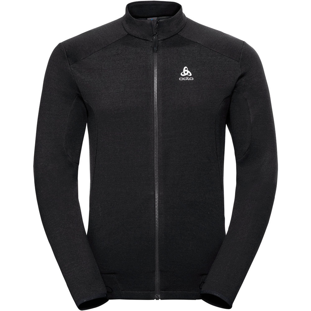 Odlo forro polar hombre Odlo Midlayer full zip SIERRA ZIP IN vista frontal Odlo forro polar hombre Odlo Midlayer full zip SIERRA ZIP IN vista frontal