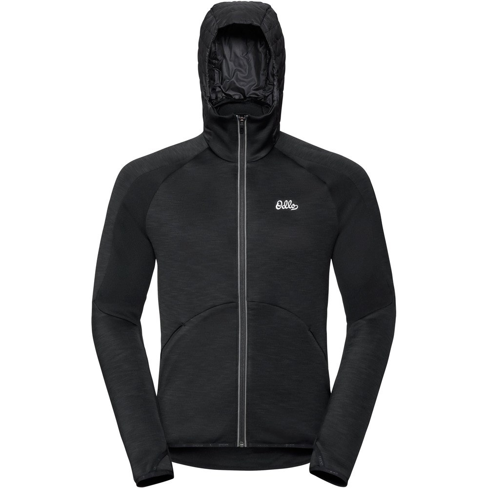 Odlo forro polar hombre Odlo Hoody midlayer full zip SIMON vista detalle Odlo forro polar hombre Odlo Hoody midlayer full zip SIMON vista detalle