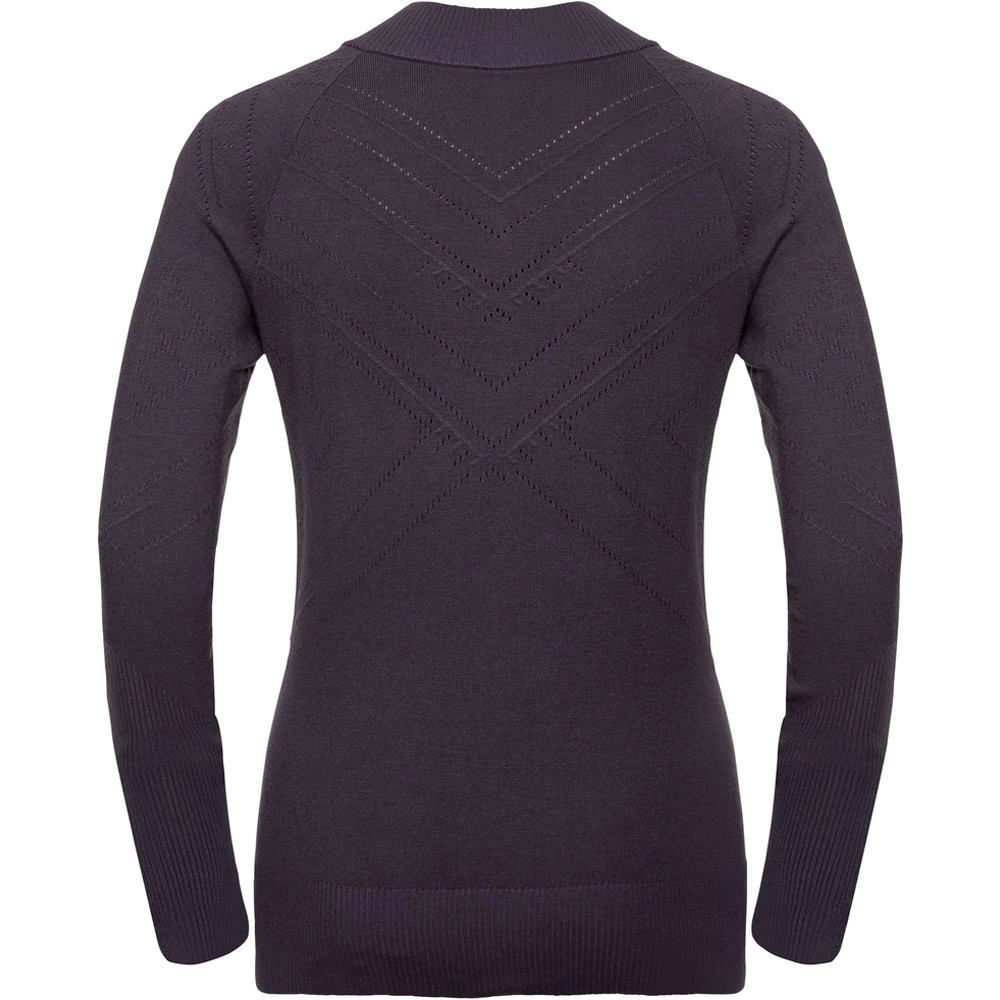 Odlo forro polar mujer Odlo Midlayer full zip UNITY KINSHIP vista trasera Odlo forro polar mujer Odlo Midlayer full zip UNITY KINSHIP vista trasera