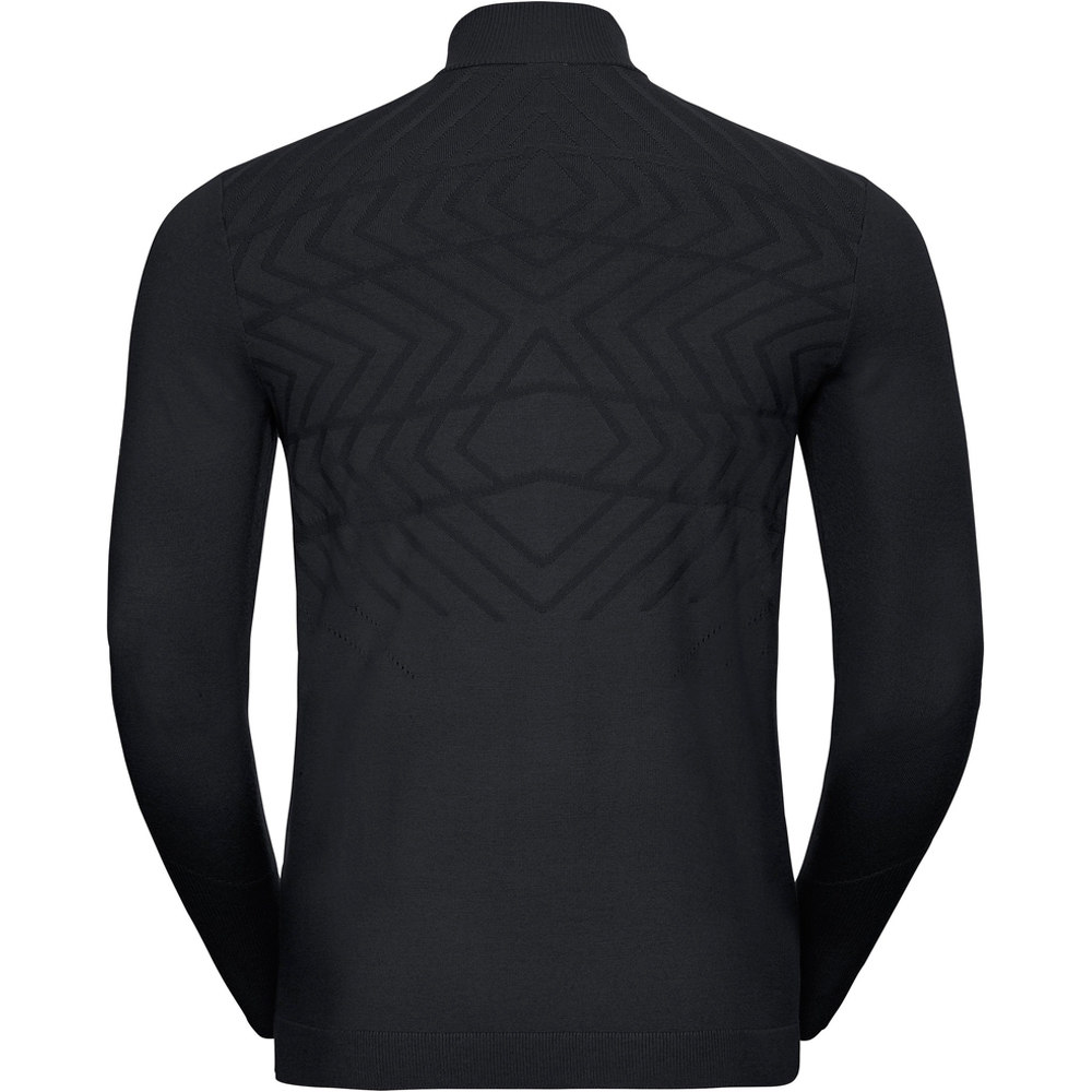 Odlo forro polar hombre Odlo Midlayer full zip UNITY KINSHIP vista trasera Odlo forro polar hombre Odlo Midlayer full zip UNITY KINSHIP vista trasera