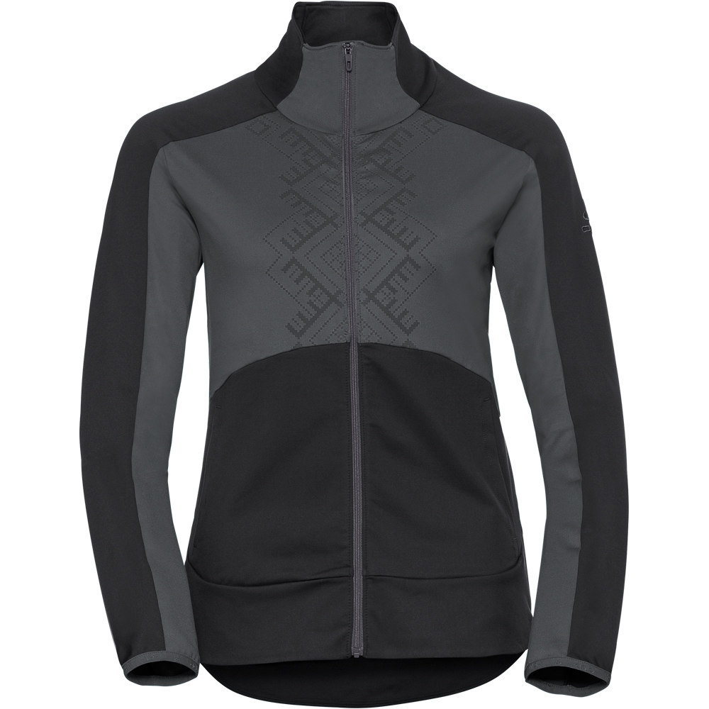Odlo forro polar mujer Odlo Midlayer full zip SKADI LIGHT vista frontal Odlo forro polar mujer Odlo Midlayer full zip SKADI LIGHT vista frontal