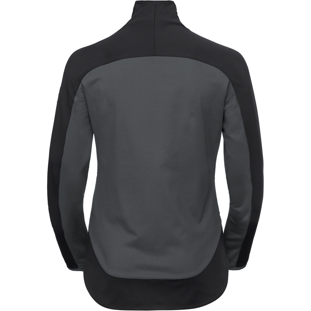 Odlo forro polar mujer Odlo Midlayer full zip SKADI LIGHT vista trasera Odlo forro polar mujer Odlo Midlayer full zip SKADI LIGHT vista trasera