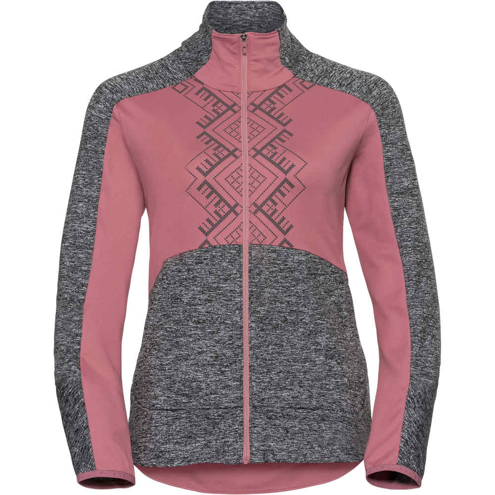 Odlo forro polar mujer Odlo Midlayer full zip SKADI LIGHT vista frontal Odlo forro polar mujer Odlo Midlayer full zip SKADI LIGHT vista frontal