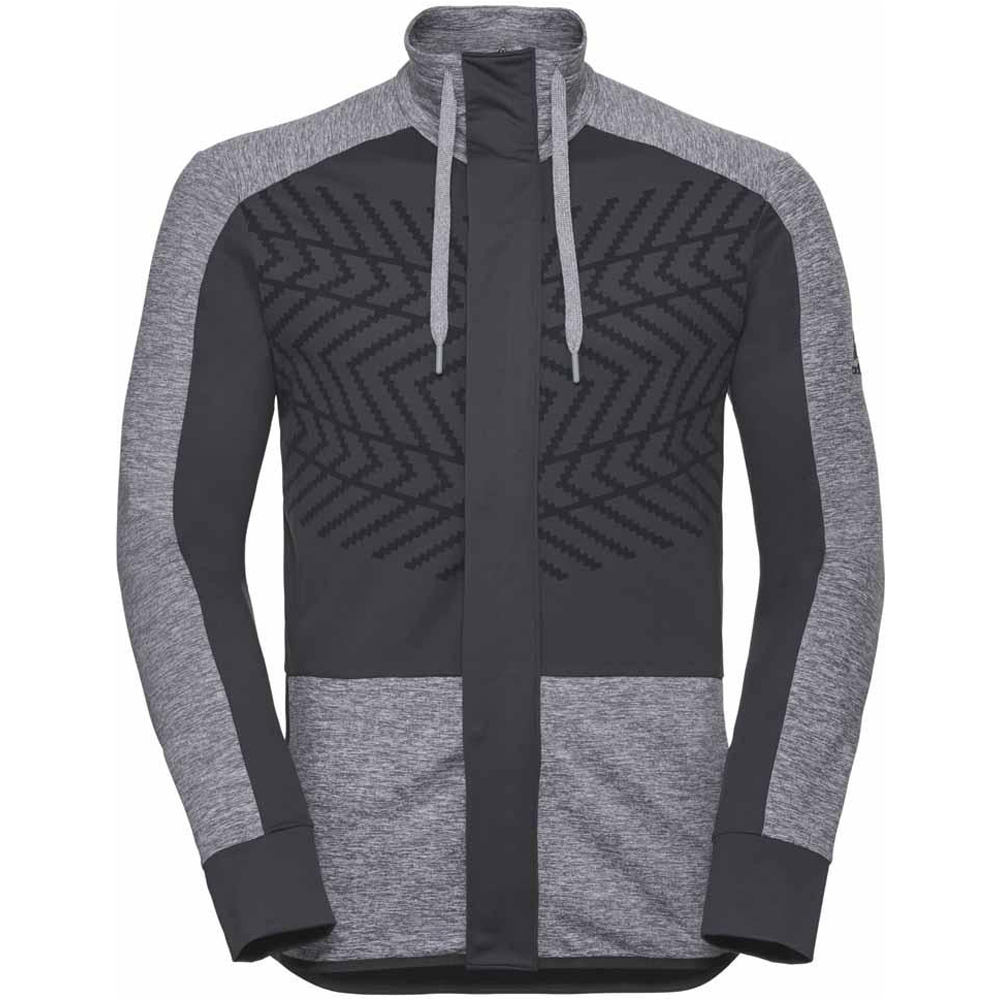 Odlo forro polar hombre Odlo Midlayer full zip SKADI LIGHT vista frontal Odlo forro polar hombre Odlo Midlayer full zip SKADI LIGHT vista frontal