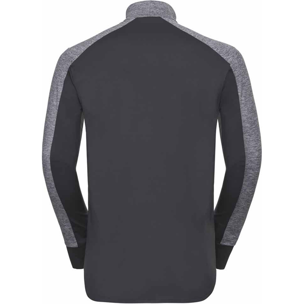 Odlo forro polar hombre Odlo Midlayer full zip SKADI LIGHT vista trasera Odlo forro polar hombre Odlo Midlayer full zip SKADI LIGHT vista trasera