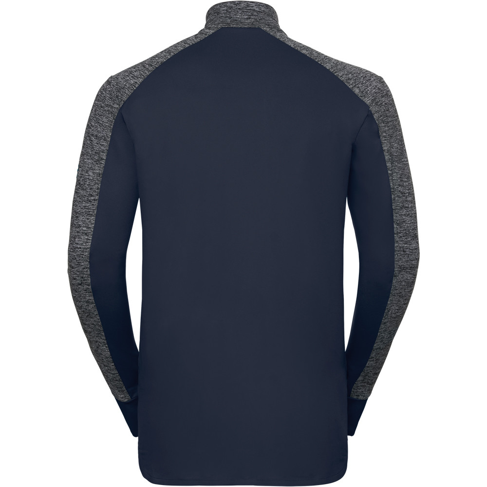 Odlo forro polar hombre Odlo Midlayer full zip SKADI LIGHT vista trasera Odlo forro polar hombre Odlo Midlayer full zip SKADI LIGHT vista trasera