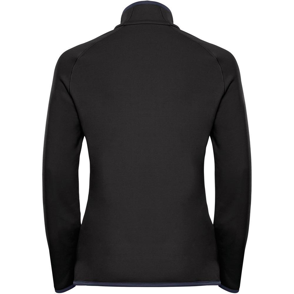 Odlo forro polar mujer Odlo Midlayer 1/2 zip CARVE WARM vista trasera Odlo forro polar mujer Odlo Midlayer 1/2 zip CARVE WARM vista trasera