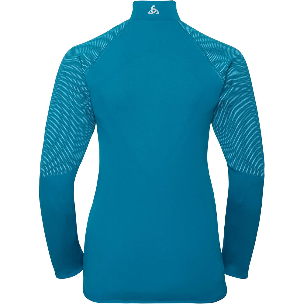 Odlo forro polar mujer Odlo Jacket VELOCITY LIGHT AZBL vista trasera Odlo forro polar mujer Odlo Jacket VELOCITY LIGHT AZBL vista trasera