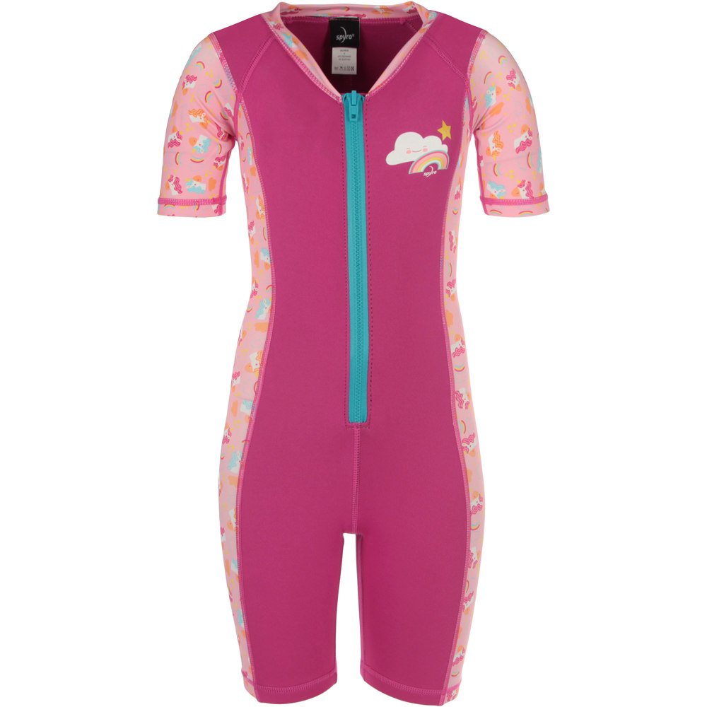 Spyro traje de neopreno corto niño Spyro SHORTY RAINBOW vista frontal Spyro traje de neopreno corto niño Spyro SHORTY RAINBOW vista frontal
