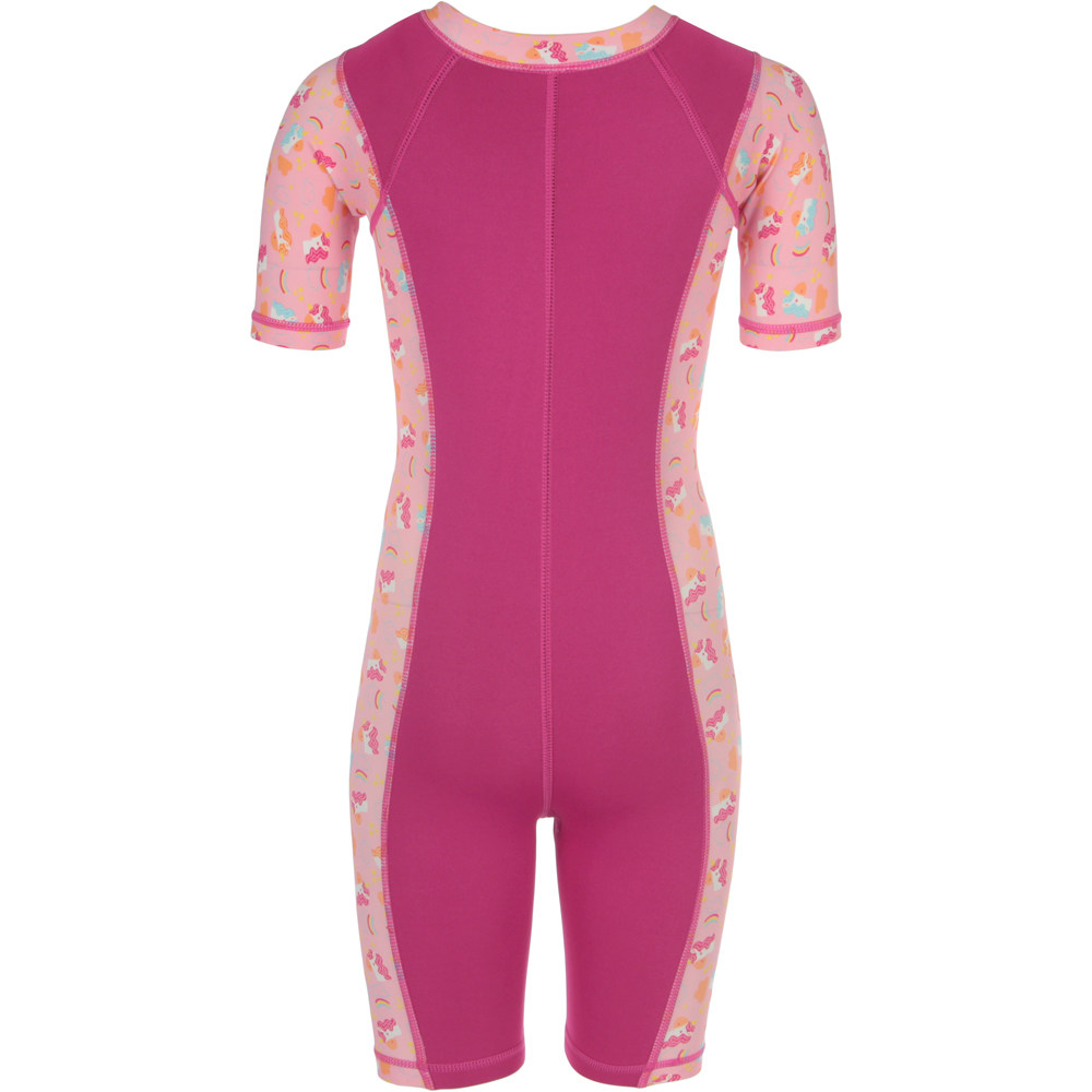 Spyro traje de neopreno corto niño Spyro SHORTY RAINBOW vista trasera Spyro traje de neopreno corto niño Spyro SHORTY RAINBOW vista trasera