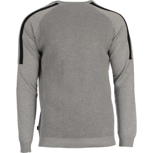SOLID KNIT - DASH O-NECK gris