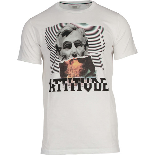 SOLID T-SHIRT - DALTON SS blanco