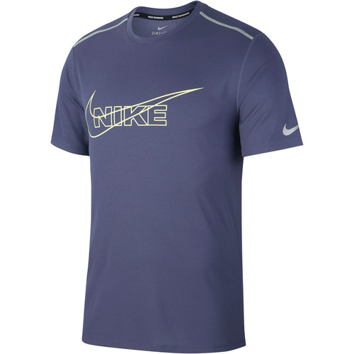 NIKE M NK DF BRTHE RUN TOP HBR azul