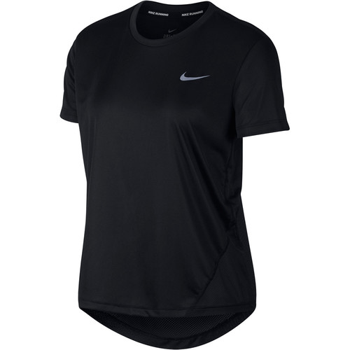 NIKE W NK MILER TOP SS negro