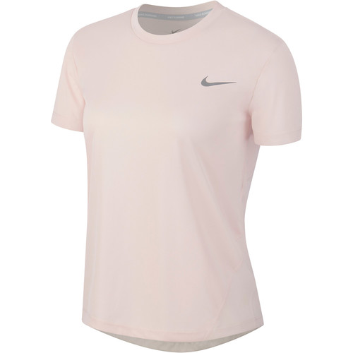 NIKE W NK MILER TOP SS rosa
