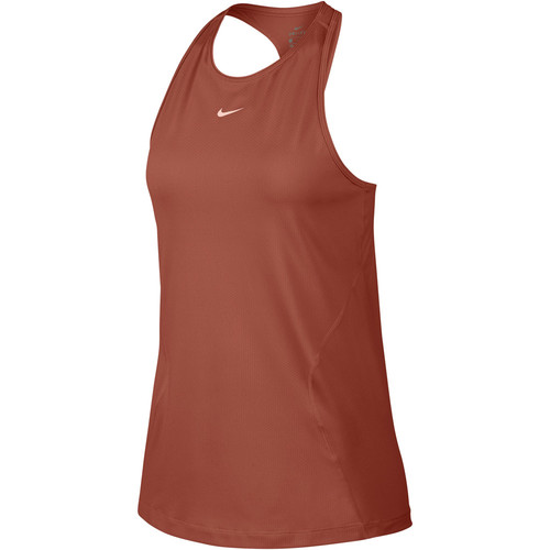 NIKE W NP TANK ALL OVER MESH marron