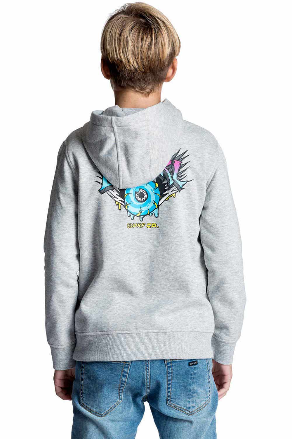 Rip Curl sudadera niño Rip Curl SPIKE HZ FLEECE GR vista trasera Rip Curl sudadera niño Rip Curl SPIKE HZ FLEECE GR vista trasera