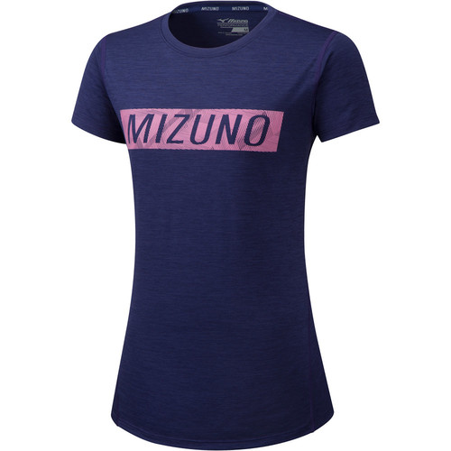 MIZUNO IMPULSE CORE  MIZUNO GRAPHIC TEE morado