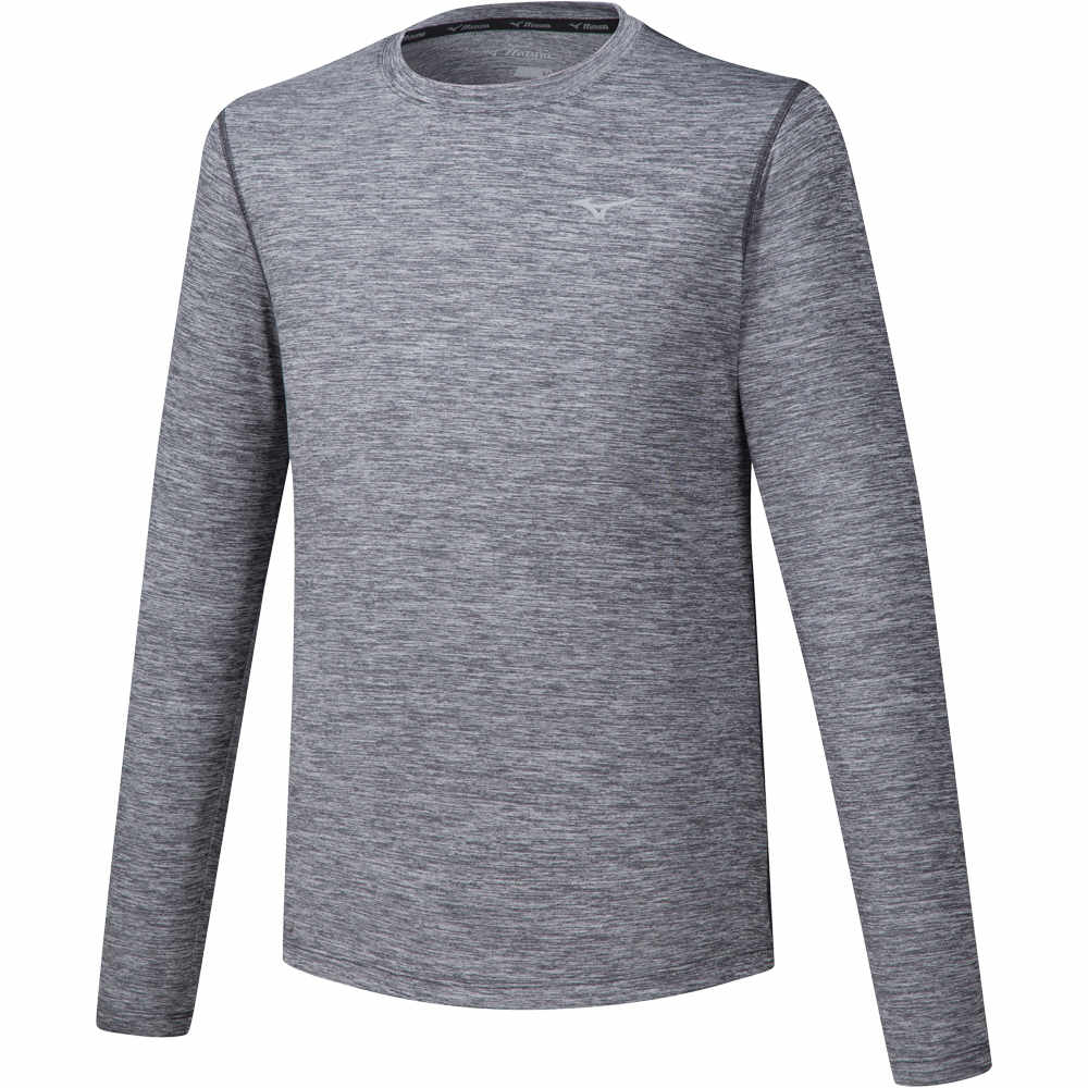 Mizuno camiseta técnica manga larga hombre Mizuno IMPULSE CORE LS TEE vista frontal Mizuno camiseta técnica manga larga hombre Mizuno IMPULSE CORE LS TEE vista frontal