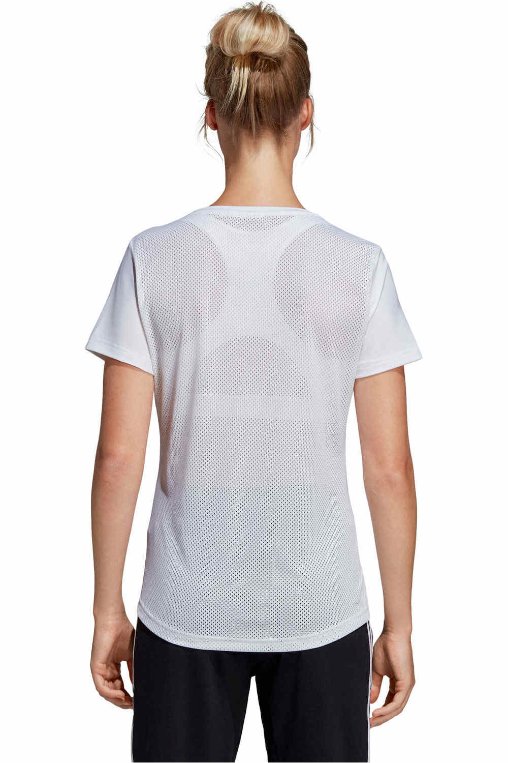 adidas camiseta manga corta mujer Adidas D2M LOGO TEE vista trasera adidas camiseta manga corta mujer Adidas D2M LOGO TEE vista trasera