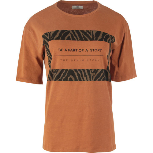 JAQUELINE DE YONG JDYFEMME S/S PRINT TOP DENIM JRS