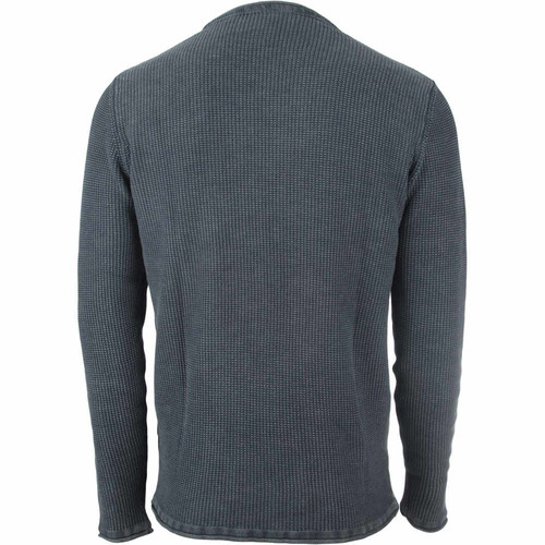 SOLID KNIT - FERGAL O-NECK azul