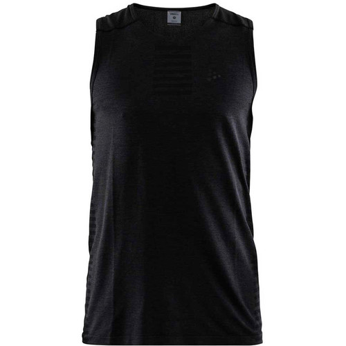 CRAFT URBAN RUN FUSEKNIT SS SINGLET M negro