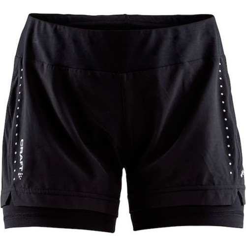 CRAFT ESSENTIAL 2-IN-1 SHORTS W negro